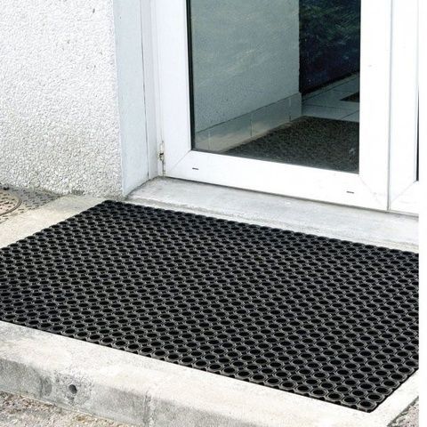 Грязезащитный резиновый коврик Сота 40*60*2,3см К-24 Харьков, коврики для улицы Без бренда