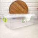 Пластиковый контейнер для хранения пищи 4л с крышкой Элит