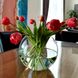 Круглая ваза-шар из стекла Pasabahce Флора 23.5 см