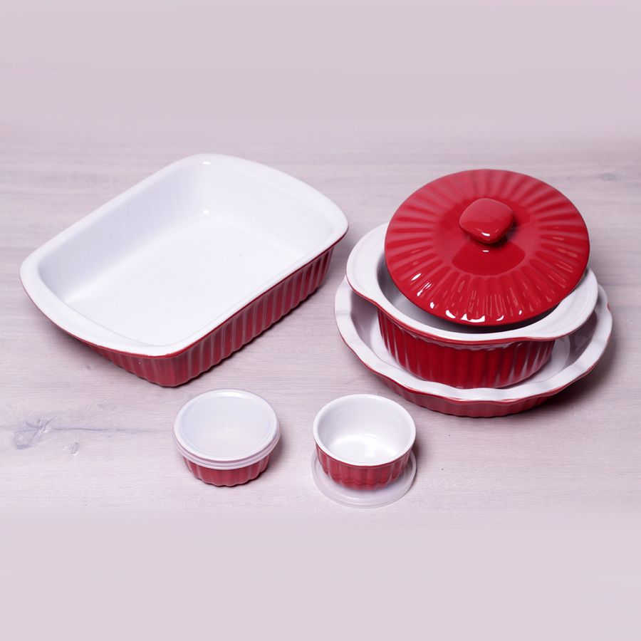 Набор керамической посуды для запекания 8 предметов Kamille Kamille