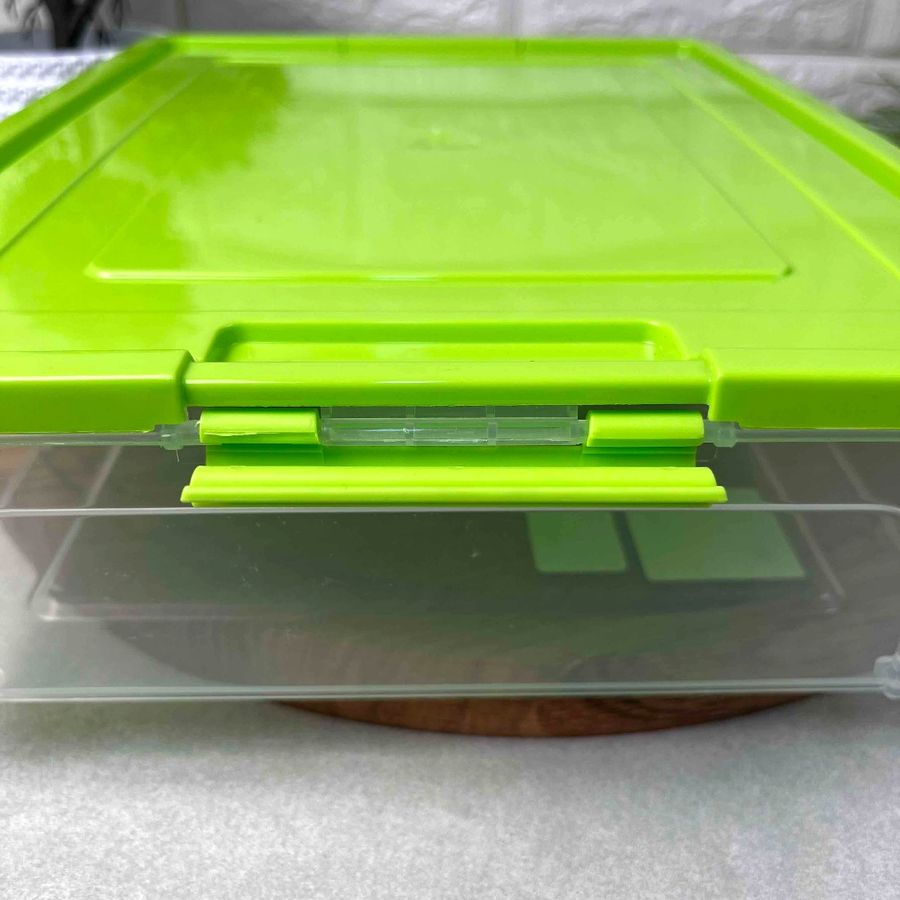 Пластиковий контейнер із кришкою для зберігання 3.8 л Smart Box Practice Алеана